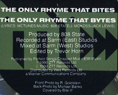 MC Tunes vs. 808 State - The Only Rhyme That Bites