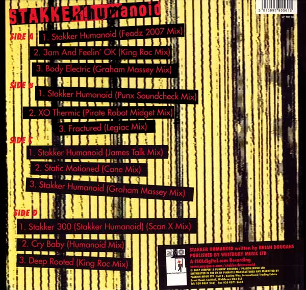 Stakker Humanoid - Your Body Robotic - UK 2xLP - Back Cover 