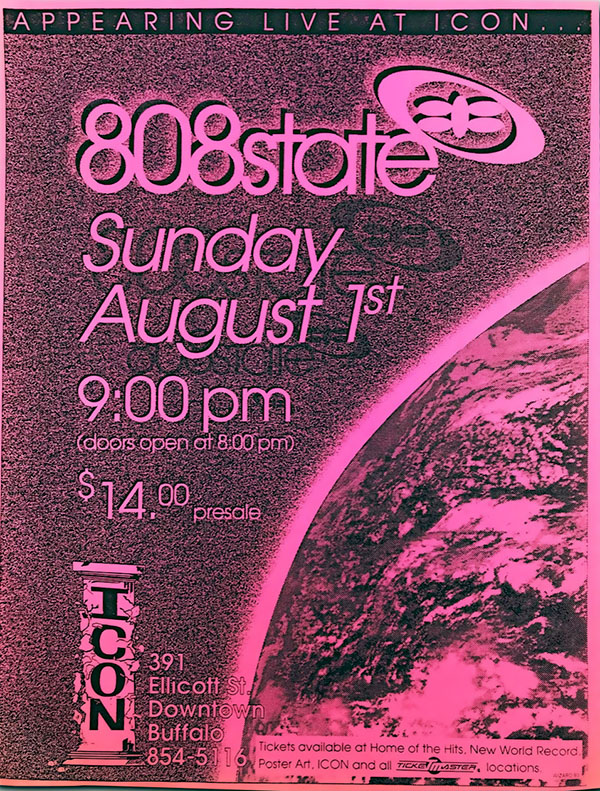 Sun 1:Aug - 808 State Live - Icon, Buffalo, New York, USA