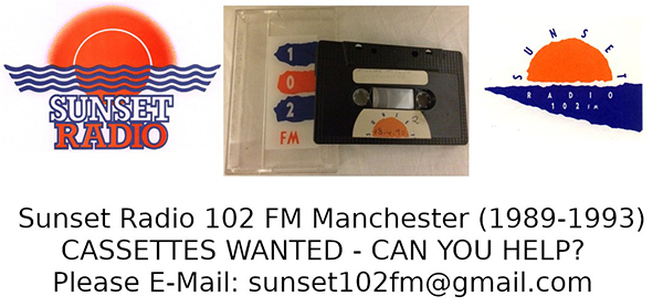 Sunset 102 FM cassettes wanted Sunset 102 FM cassettes wanted