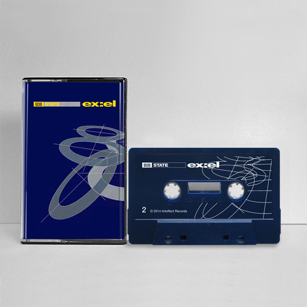 808 State - ex:el Deluxe Edition - Dark Blue Arttofact Cassette - CA MC - front