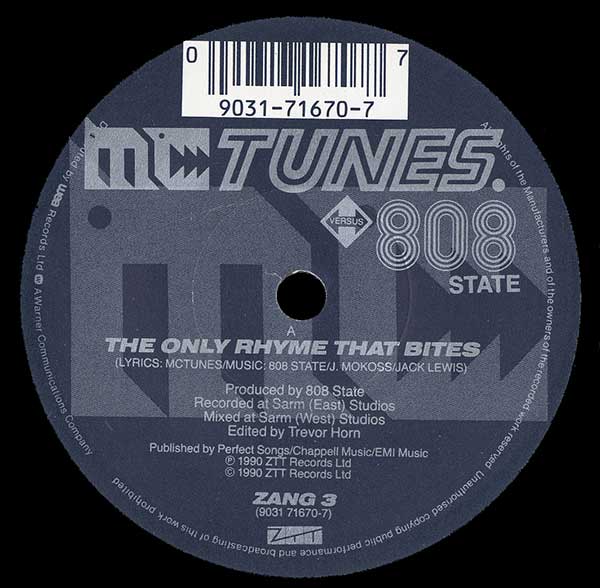 MC Tunes vs. 808 State - The Only Rhyme That Bites
