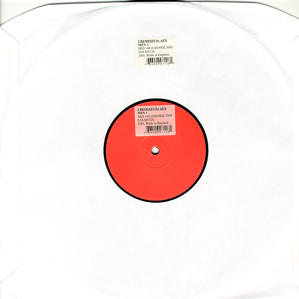 AFX - 2 Remixes By AFX - UK 12" Single - Red Label - Front
