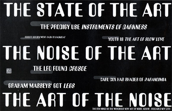Art Of Noise - The Fon Mixes - UK Advert - Q January 1992 - Page 86