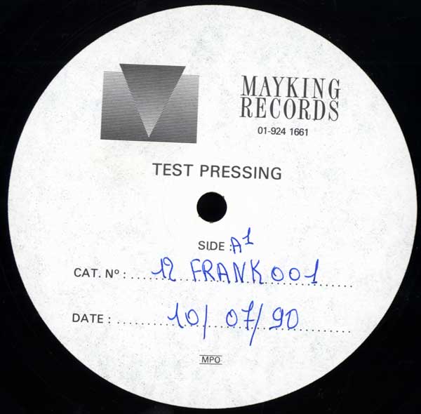 Asia Fields - Burst - UK Promo Test Press 12" Single - label A