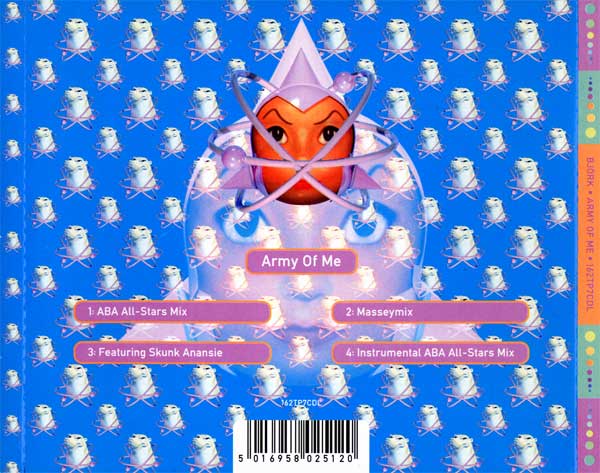 Björk - Army Of Me - CD 2 - UK CD Single - Back Cover