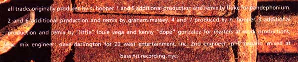 Bj&ouml;rk - Violently Happy - UK CD Single - Credits