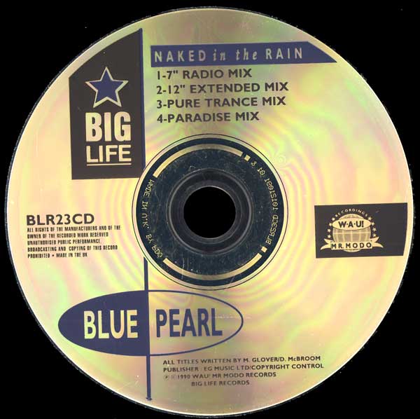Blue Pearl - Naked In The Rain - UK CD Single - CD