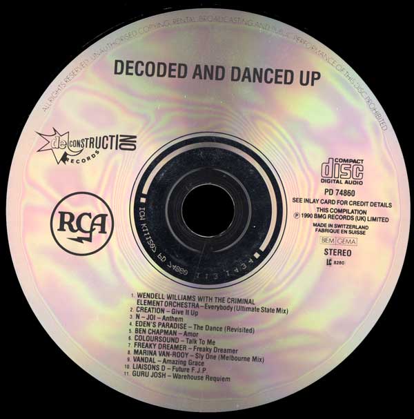 Various - Decoded And Danced Up Rhythms Of de-Construction - UK CD - CD