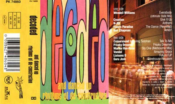 Various - Decoded And Danced Up Rhythms Of de-Construction - UK Cassette - Front Cover
