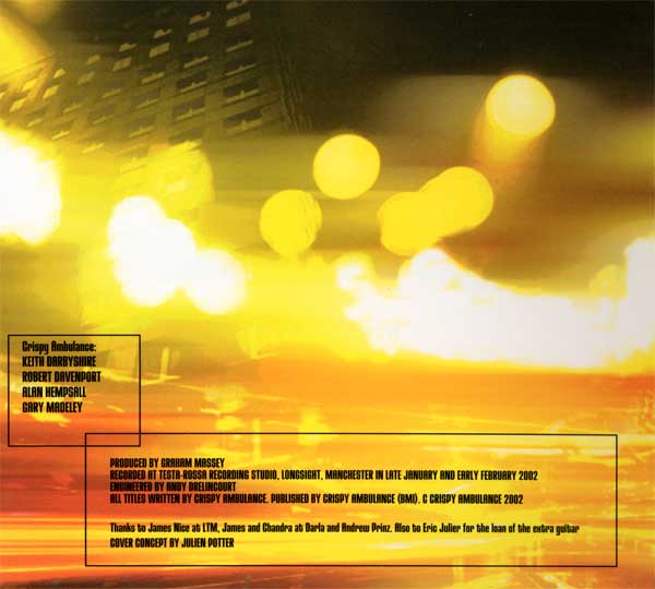 Crispy Ambulance - Scissorgun - UK CD - Credits