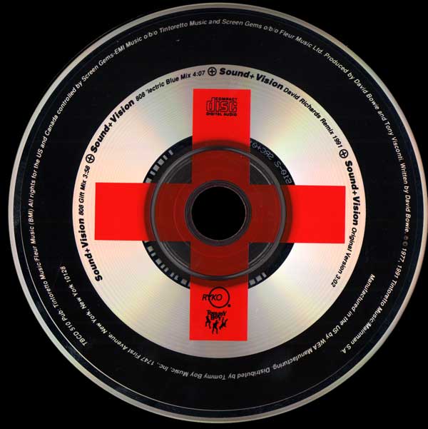 David Bowie vs. 808 State - Sound + Vision Remix - US CD Single - CD