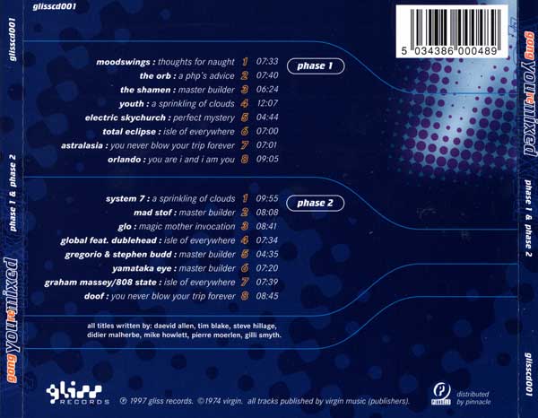 Gong - You Remixed - UK 2xCD - Back Cover