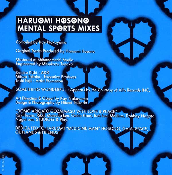 Haruomi Hosono - Mental Sports Mixes - German CD - credits