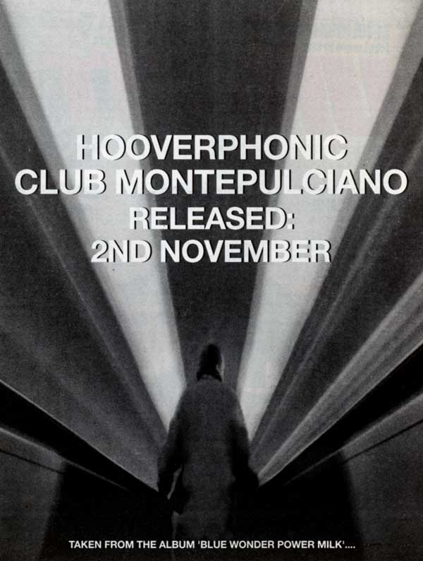 Hooverphonic - Club Montepulciano - UK Advert - NME (07/11/1998)