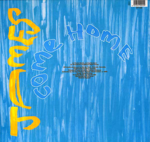 James - Come Home - UK 12" single - Back Cover