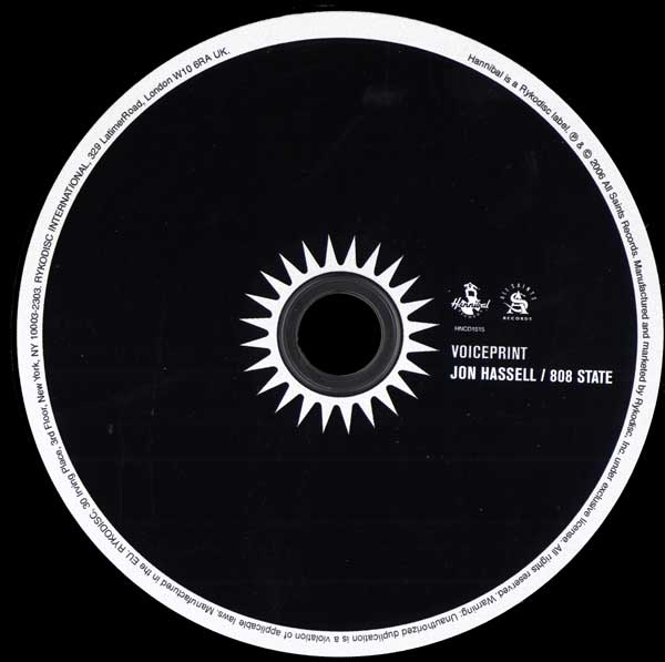 Jon Hassell / 808 State - Voiceprint - Hannibal / Rykodisc - EU Promo CD Single - CD