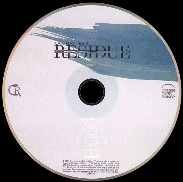 Kate Havnevik - Residue - UK 2xCD - CD 1