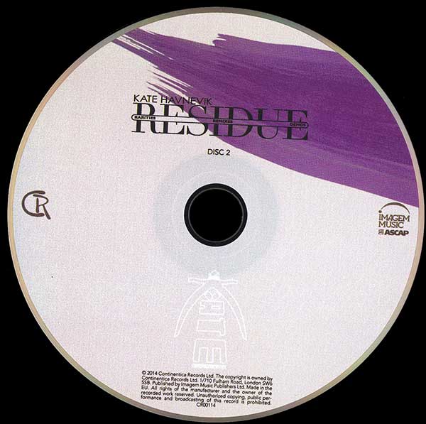 Kate Havnevik - Residue - UK 2xCD - CD 2