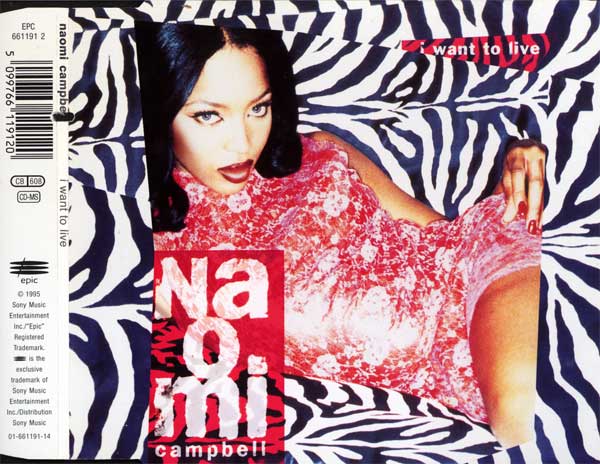 Naomi Campbell - I Want To Live - Austrian CD Single - Front