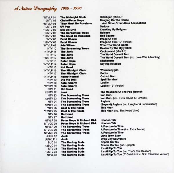 Various Artists - Guitars + Drums: A Native Document 1986-1990 - UK - CD - A Native Discography 1986-1990