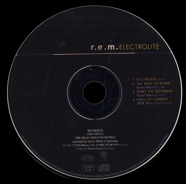 R.E.M. - Electrolite - German CD Single - CD