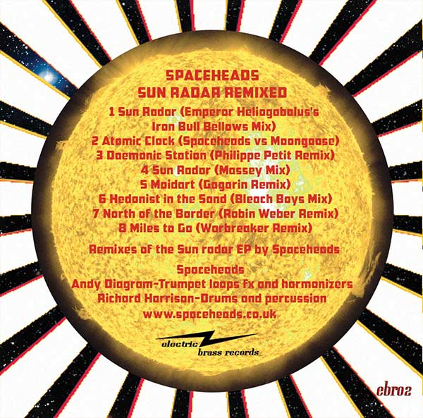 Spaceheads - Sun Radar Remixed - UK Digital - Back