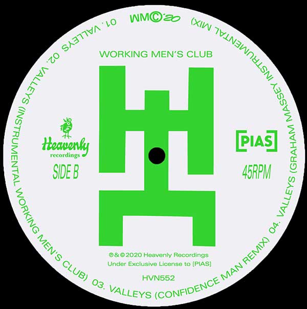 Working Men's Club - Valleys - UK 12" Single - Side B