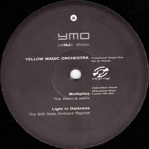 Yellow Magic Orchestra - Multiplies / Light In Darkness - UK Promo 12" Single - Side A