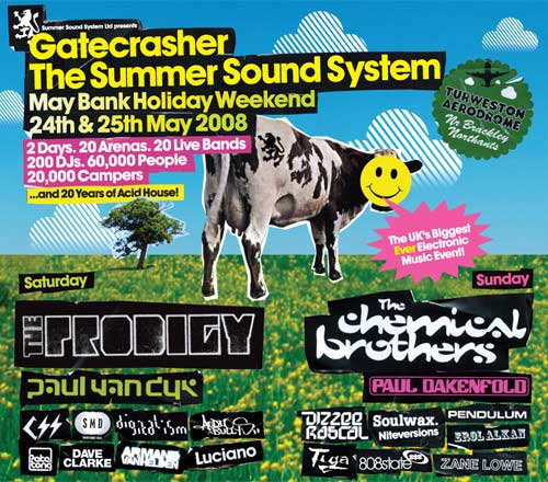 808 State Live, Gatecrasher Festival 2008, Brackley, Northamptonshire - 25 May 2008