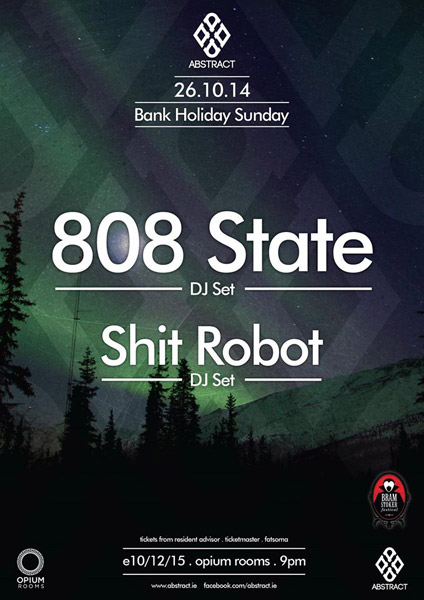 808 State DJs flyer 26 oct 14 Dublin